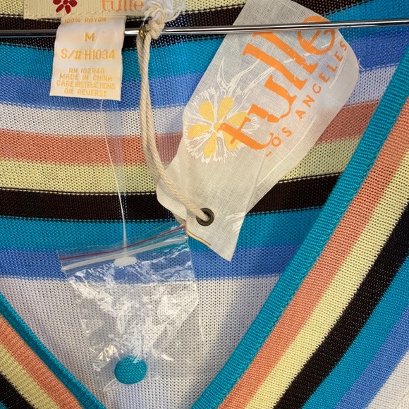 Tulle Anthropologie Knit Crop Cardigan in M NWT - Picture 3 of 10